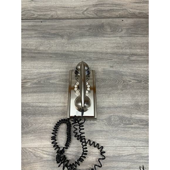CROSLEY Vintage Style Numeric Stainless Steel Wall Phone Mount Telephone CR55 - Picture 1 of 8